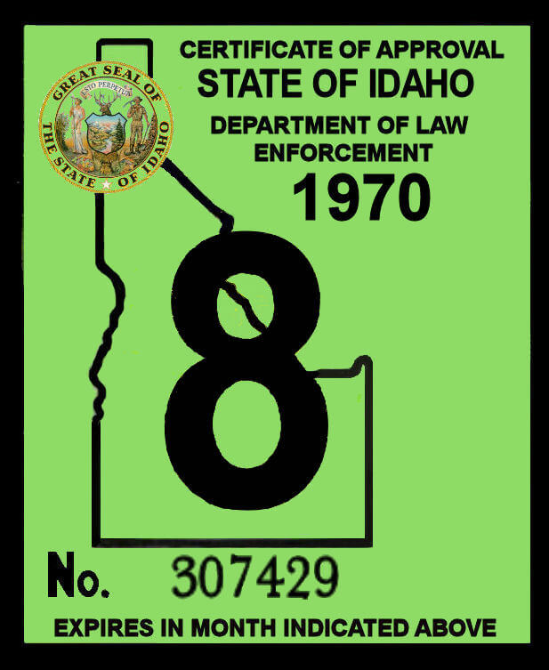 (image for) 1969-70 Idaho inspection sticker